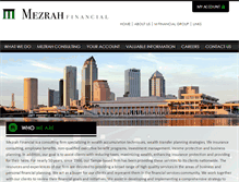 Tablet Screenshot of mezrahfinancial.com